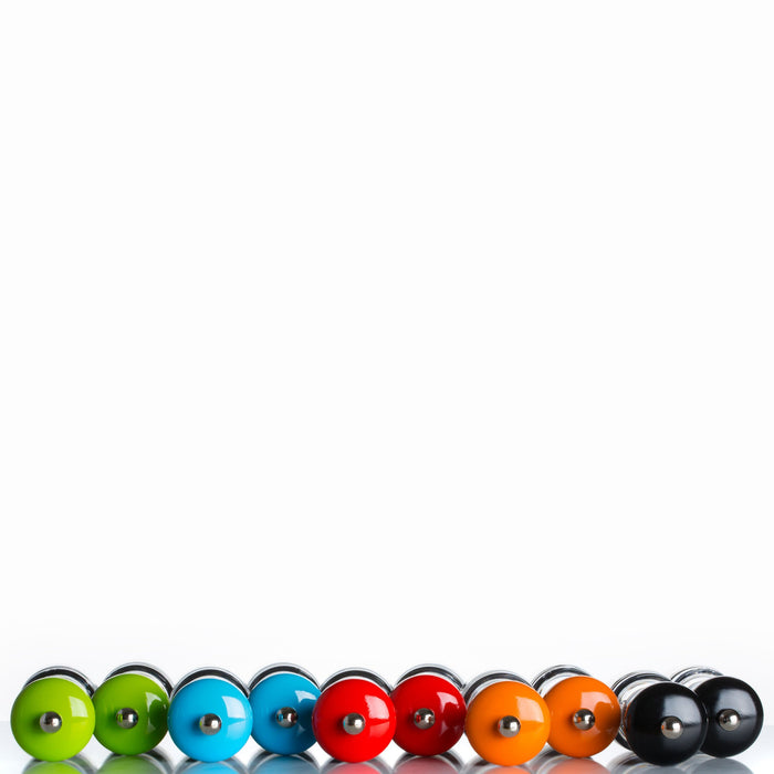 Marlux Turquoise Pepper Grinder with Lacquered Beech Wood Top (with pepper)