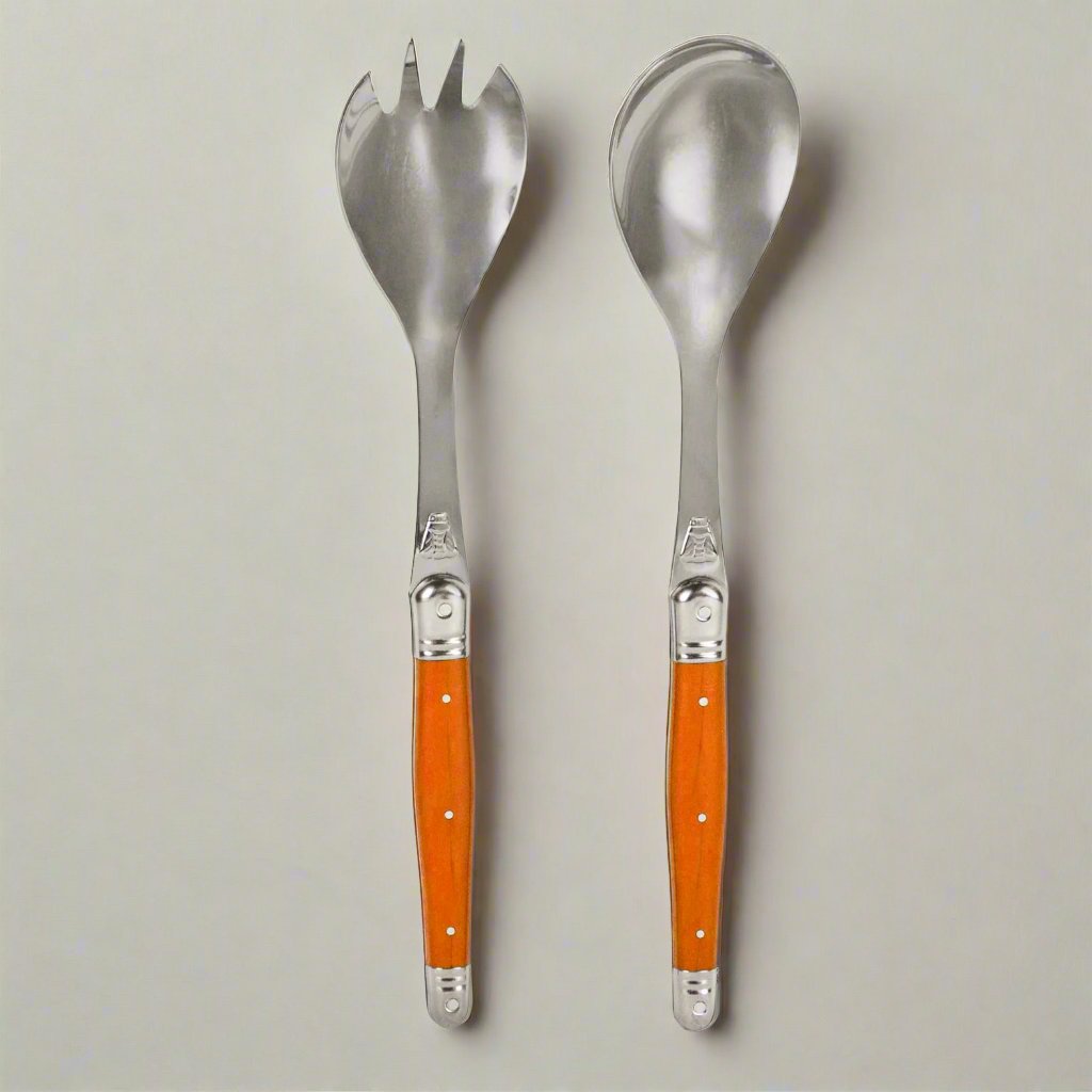 Orange Laguiole Salad Servers (2 Piece) 