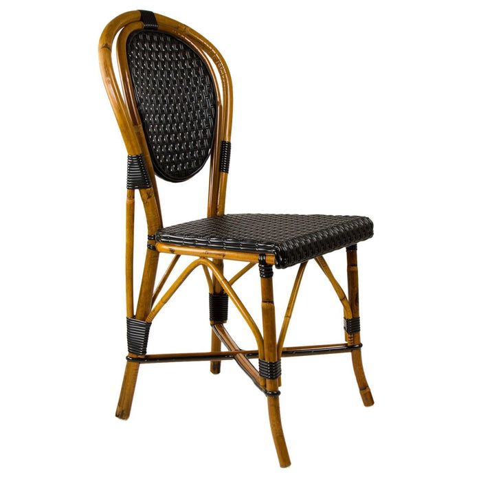 Black Mediterranean Bistro Chair (B)
