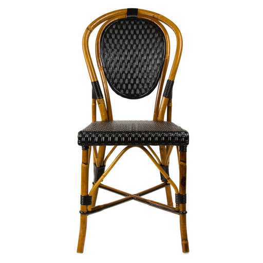 Black Mediterranean Bistro Chair (B)