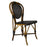 Black & Cream Mediterranean Bistro Chair (V)