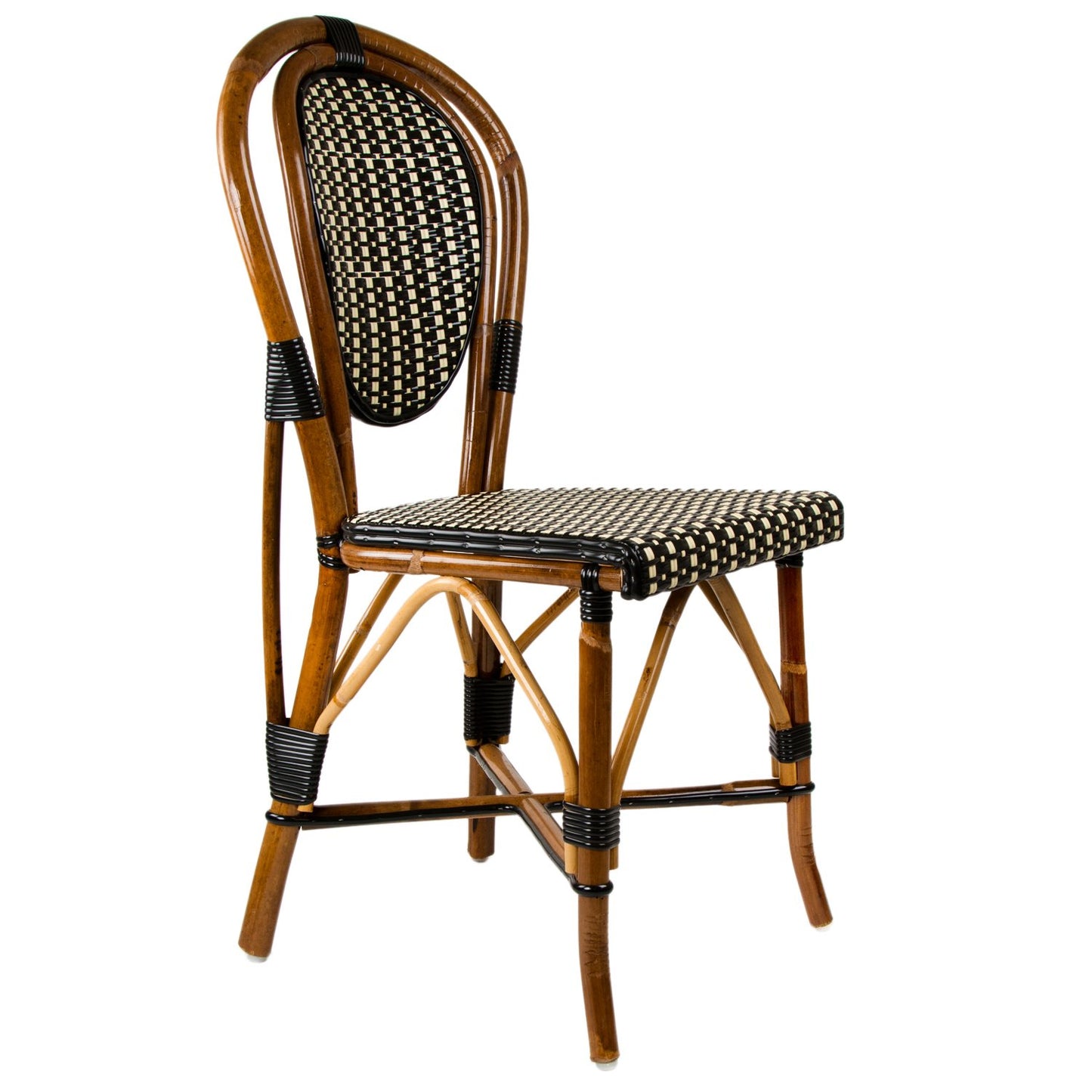 Black & Cream Mediterranean Bistro Chair (M)