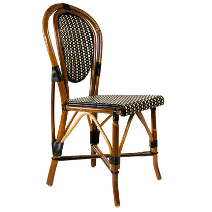 Black & Cream Mediterranean Bistro Chair (M)