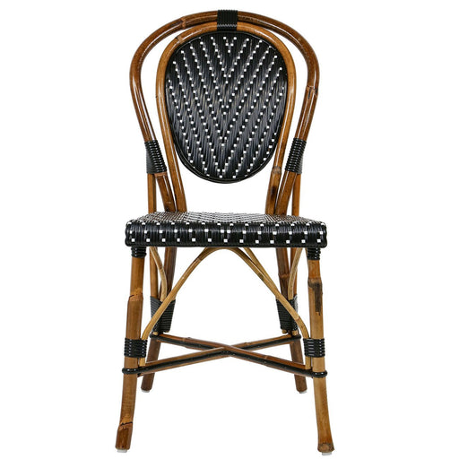 Black & White Mediterranean Bistro Chair (L)