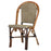 Brown and Cream Paris Bistro Chair