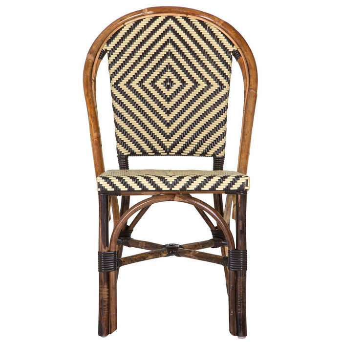 Brown and Cream Paris Bistro Chair