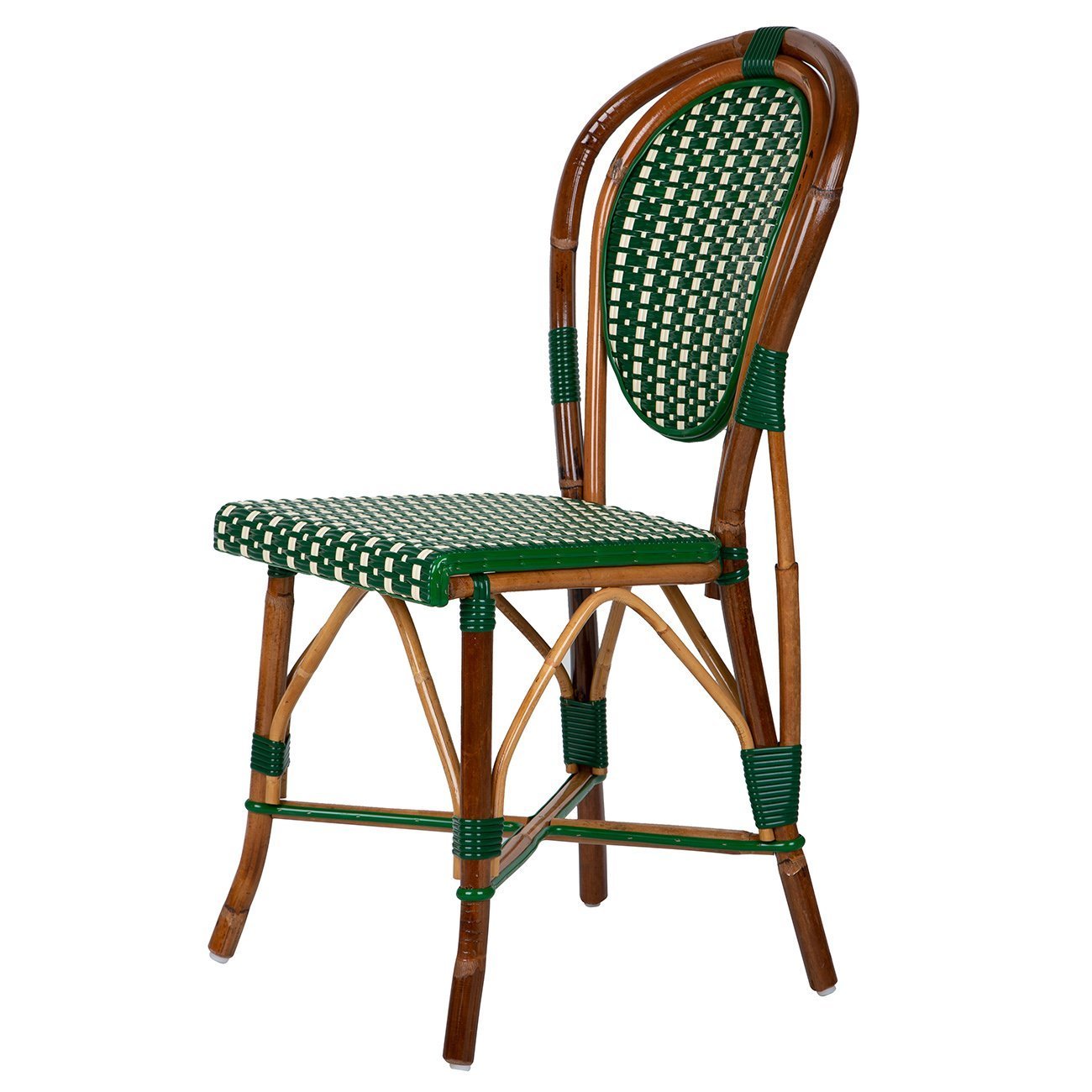 Green and Cream Mediterranean Bistro Chair (Margaux)
