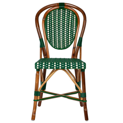 Green and Cream Mediterranean Bistro Chair (Margaux)
