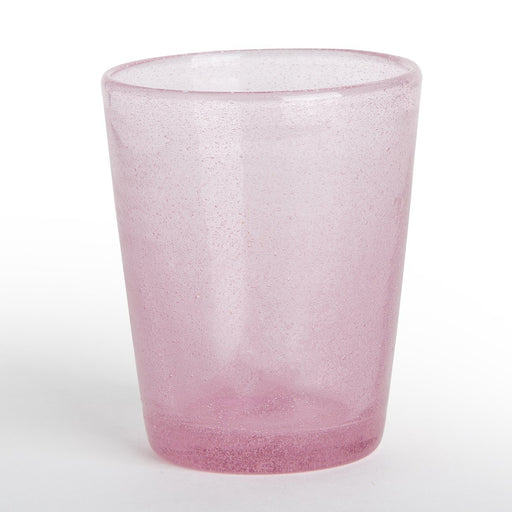 Pink Handmade Memento Matera Glass Tumbler (Translucent)