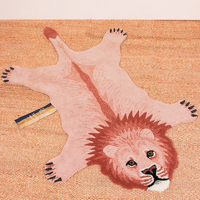 Pink Lion Animal Rug (Large)