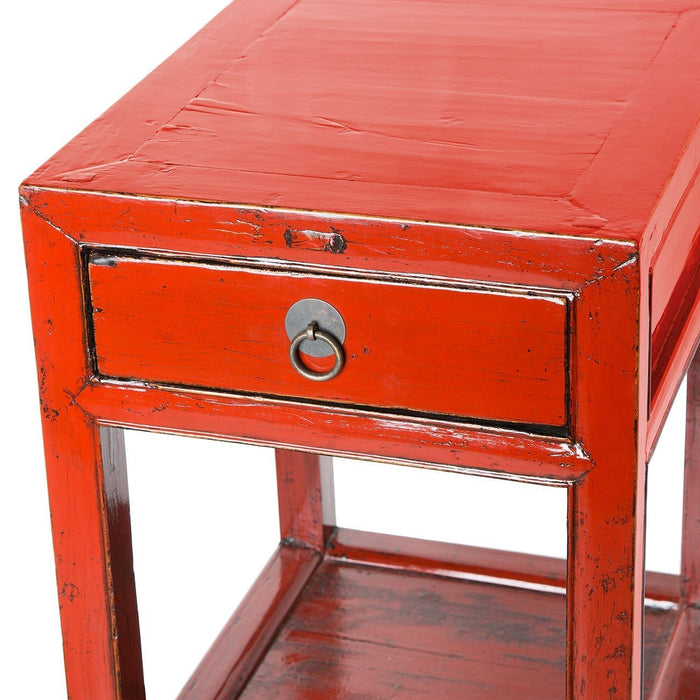 Red Side Table  