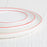 Red Rimmed Ceramic Dinner Plate