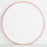 Red Rimmed Ceramic Dinner Plate