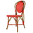 Red & White Mediterranean Bistro Chair (L)