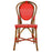 Red & White Mediterranean Bistro Chair (L)