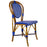 Royal Blue & Cream Mediterranean Bistro Chair (E)