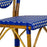 Royal Blue & Cream Mediterranean Bistro Chair (E)