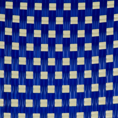 Royal Blue & Cream Mediterranean Bistro Chair (E)