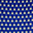 Royal Blue & Cream Mediterranean Bistro Chair (E)