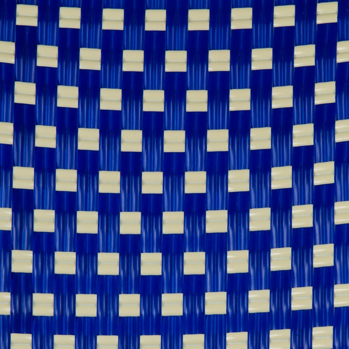 Royal Blue & Cream Mediterranean Bistro Chair (E)