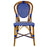 Royal Blue & Cream Mediterranean Bistro Chair (E)