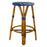 Blue & Cream Counter Height Mediterranean Bistro Bar Stool (26" h) (E)