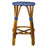 Blue & Cream Counter Height Mediterranean Bistro Bar Stool (26" h) (E)