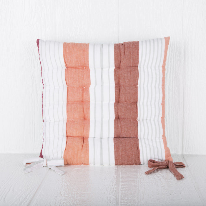 Terracotta Galette Deavill Seat Cushion (15.75” x 15.75”)