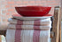White and Red 'Lustucru' Linen Tea Towel