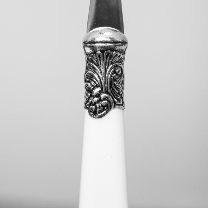 White Baroque Cutlery (Set of 4)