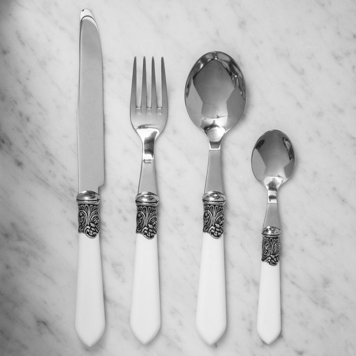 White Baroque Cutlery (Set of 4)