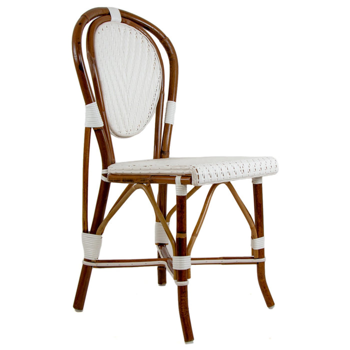 White Mediterranean Bistro Chair (L)