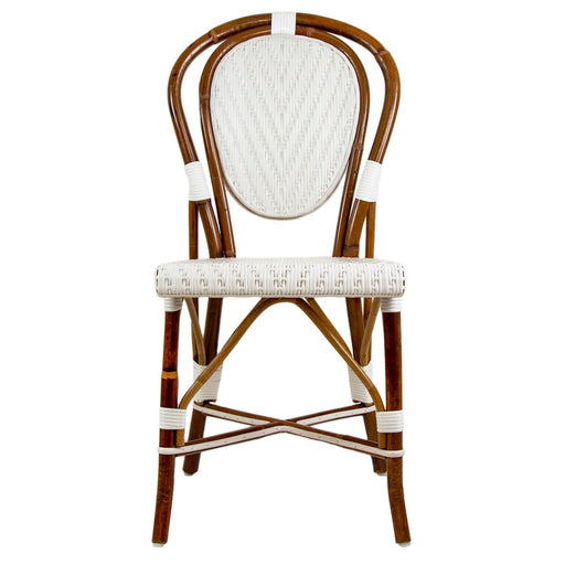 White Mediterranean Bistro Chair (L)