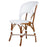 White Mediterranean Bistro Wrap Back Chair (L)