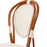 White and Azure Mediterranean Bistro Chair (L)