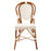 White and Azure Mediterranean Bistro Chair (L)