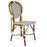 White & Black Mediterranean Bistro Chair (E)