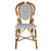 White & Black Mediterranean Bistro Chair (E)