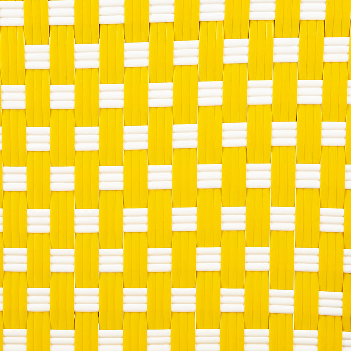 Yellow and White Mediterranean Bistro Chair (B)