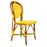 Yellow & White Mediterranean Bistro Chair (B)