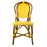 Yellow & White Mediterranean Bistro Chair (B)