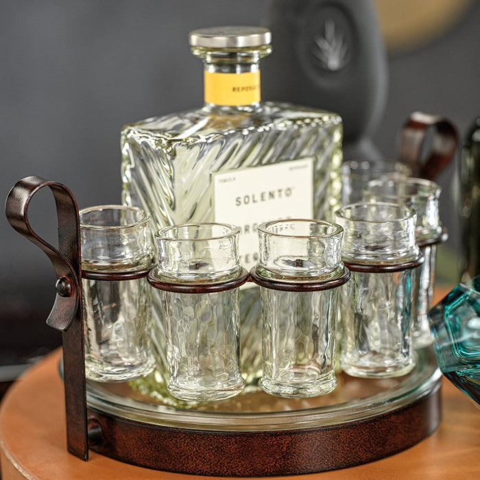 Tequila Shot Glass Set with Tray