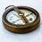 Antiqued Brass Floating Compass