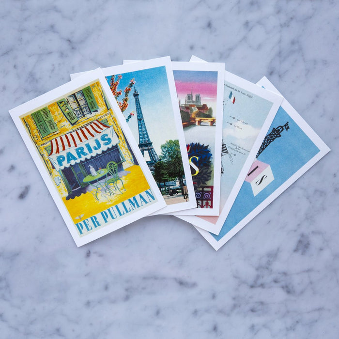 Assorted Vintage French Postcards No.3 (Set of 5)