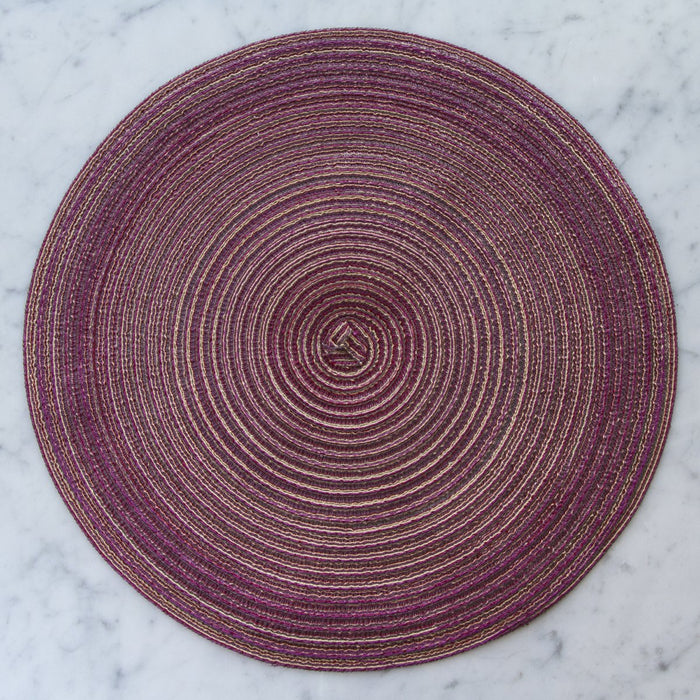 Aubergine Round Placemat (15.25 Ø)