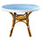 Azure & White Mediterranean Bistro Table (4 Seater)