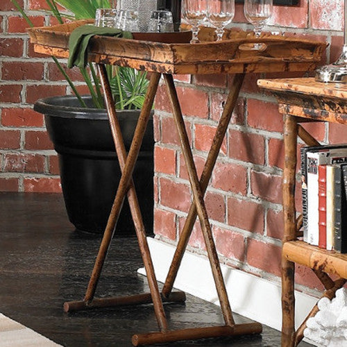 Tortoise Rattan Bamboo 'Butler' Coffee Table