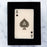 Black Ace of Spades Card Box with Three French Decks / Compartments