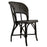 Black & Cream Mediterranean Bistro Wrap Back Chair (D)