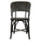 Black & Cream Mediterranean Bistro Wrap Back Chair (D)